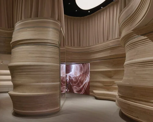 Skin1004's SoHo Flagship: A Fusion of Mirrored Interiors and Sculptural Forms by LMTLS